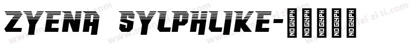 ZYENA Sylphlike字体转换